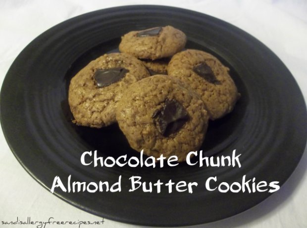 Chocolate Chunk Almond Butter Cookies